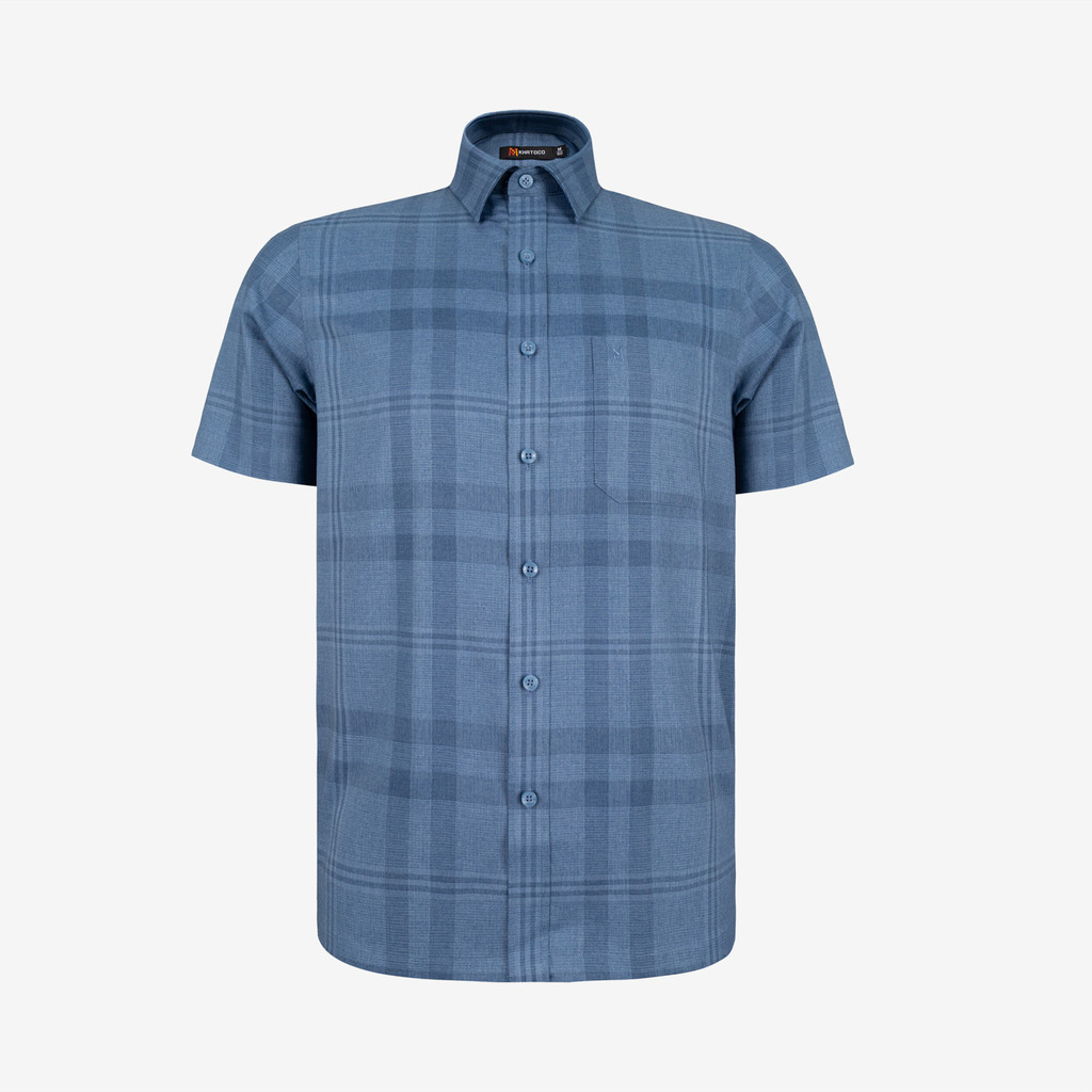 KATTO เสื้อเชิ้ตแขนสั้นผู้ชาย Tailor Fit รหัสแนวนอน A1MN518T2-CNCR789-707-N