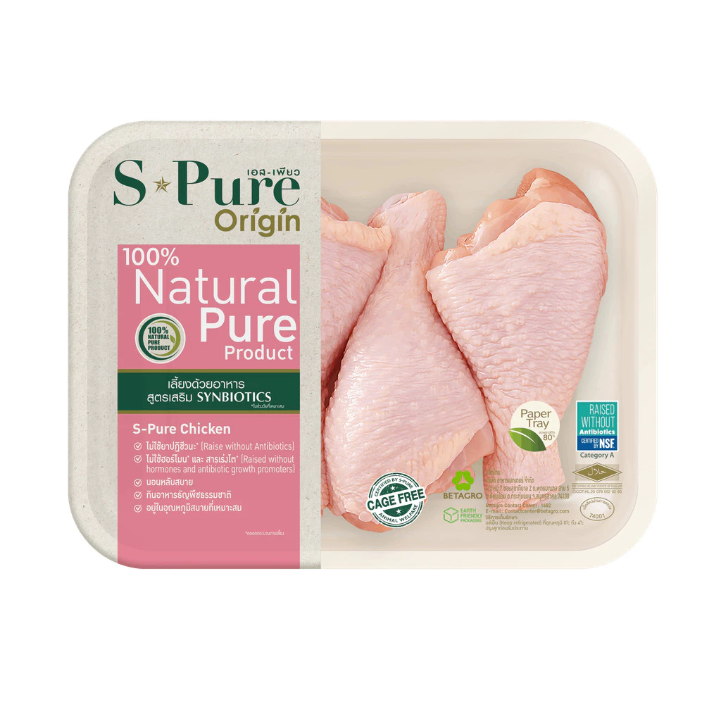 เอสเพียว น่องไก่ 470 กรัม (แช่แย็น) S-Pure Chicken Drum Stick 470 G. (Chill)