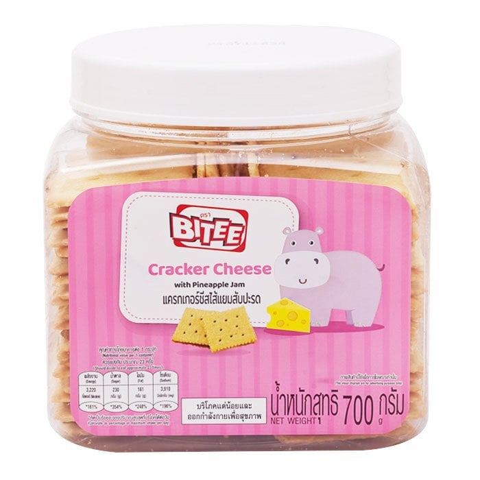 [สินค้าส่งด่วน] ไบตี้ แครกเกอร์ชีส สอดไส้แยมสับปะรด 700 ก.