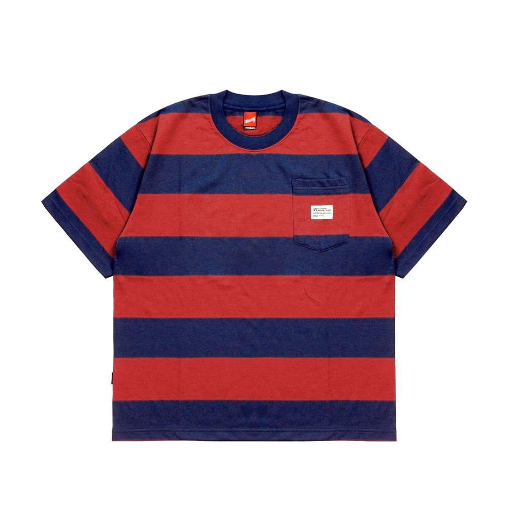 Bloods Series เสื้อยืด Oversize Kaos Os-Foremost 02 แถบสีแดง