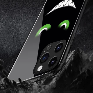 เคสสำหรับ OPPO Reno 10 5G 10 Pro 5G Reno 11 Pro 5G Reno 11F 5G เคสโทรศัพท์แก้วลายการ์ตูนอิโมจิแบบมีลักษณะเฉพาะตัว