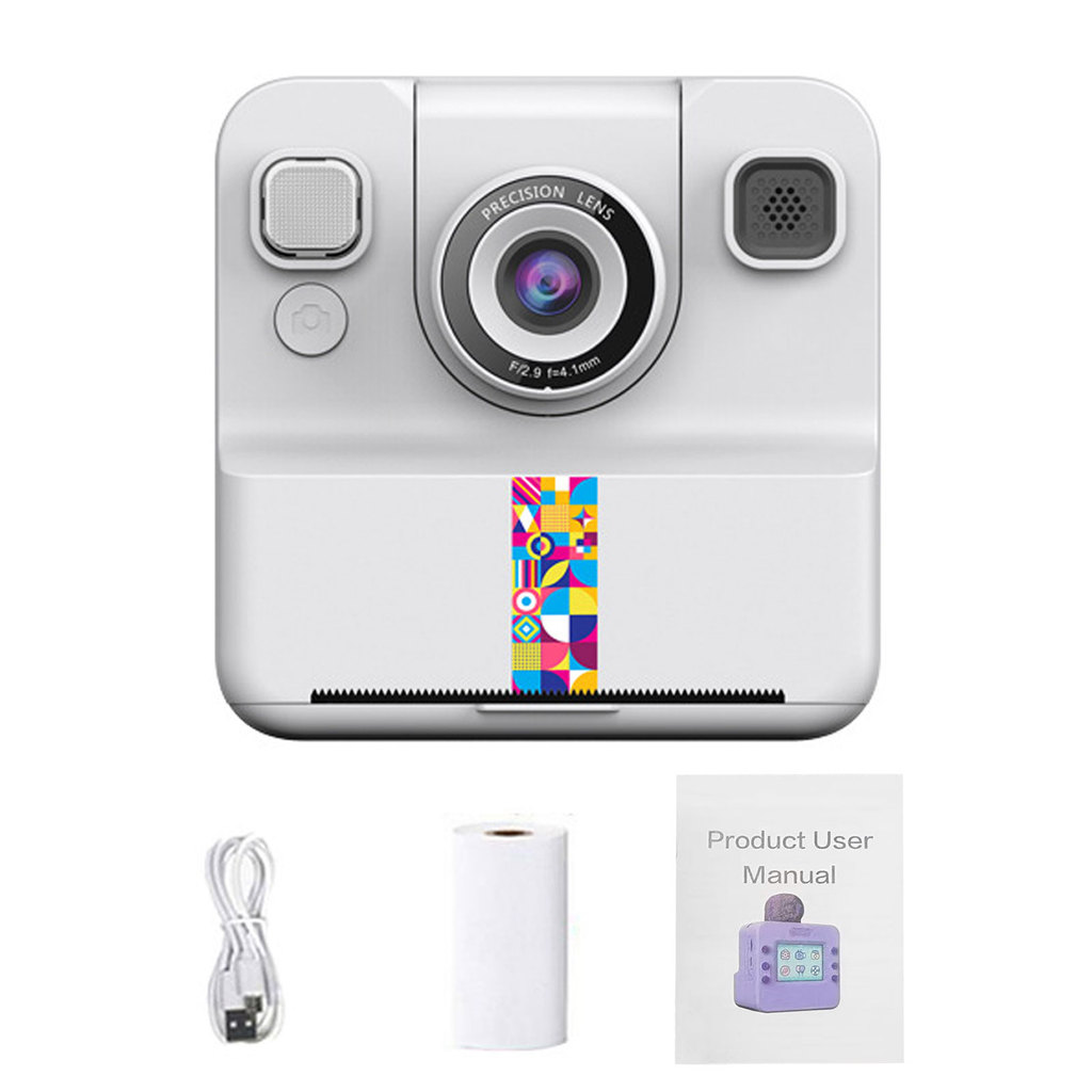Zone Kids Instant Print Camera 1080P การพิมพ์ความร้อนแบบพกพาพร้อมหน้าจอ 2.4 นิ้ว