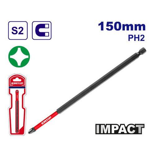 Emtop ดอกไขควงกระแทก+ รุ่น ESBTM5PH2150