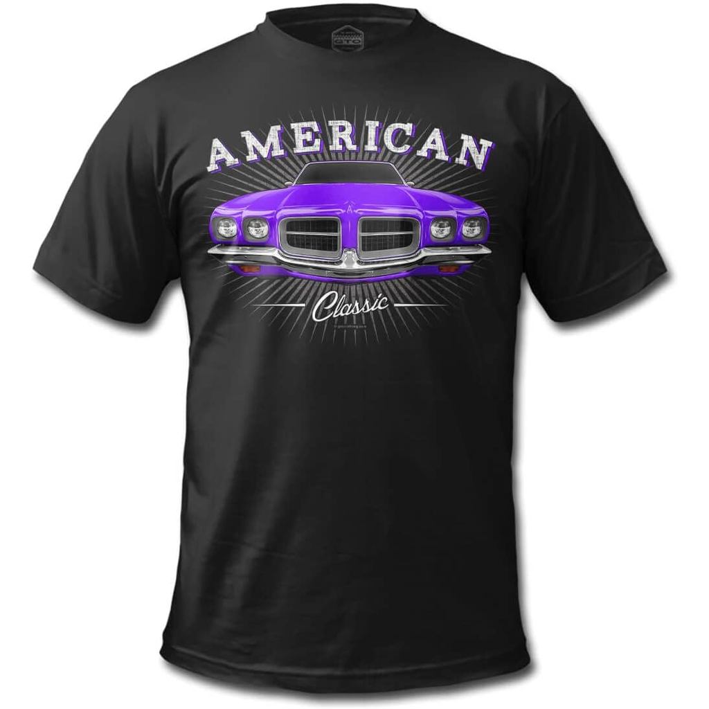 เสื้อยืดผ้าฝ้ายผู้ชายผู้ชาย 1972 Lemans American Muscle Car เสื้อยืด Fast Shipping 4XL , 5XL , 6XL