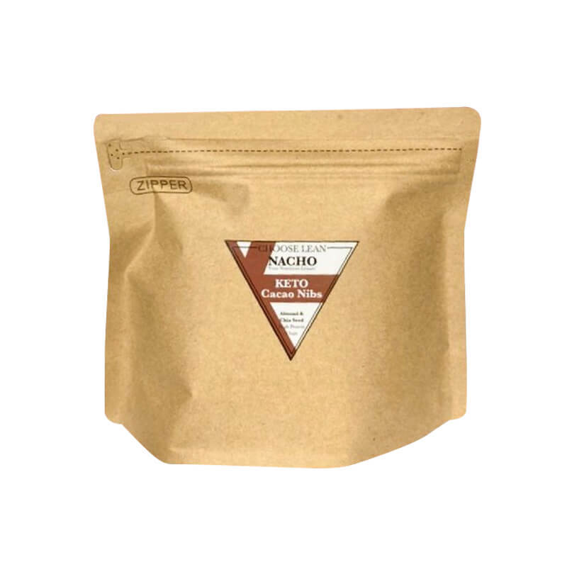 นาโชวีแกนคีโต Choose Lean รสคาเคาคั่ว 60g โปรตีน 18g ไร้น้ำตาล ไร้แป้ง Vegan KETO Nacho Cacao Nibs