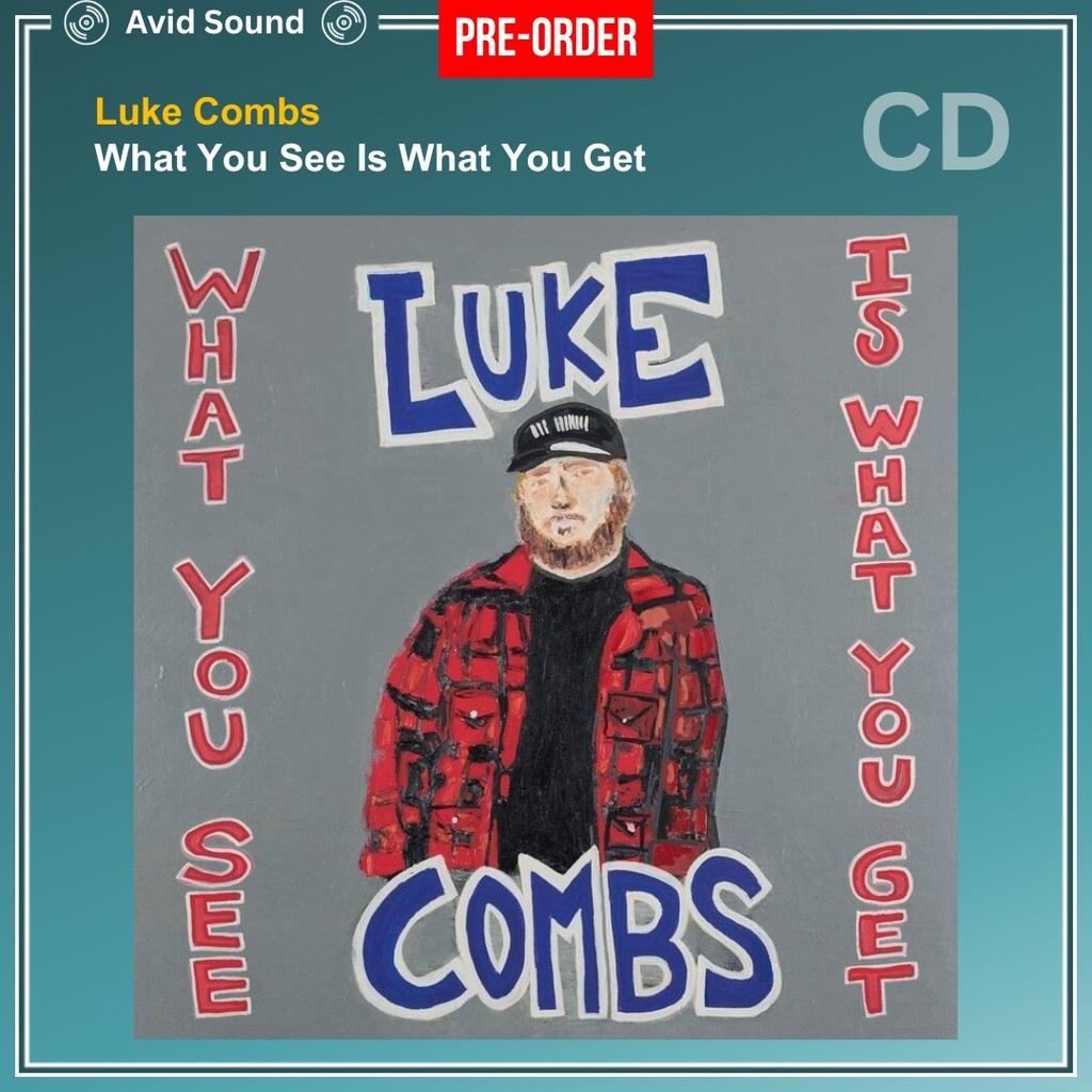 Pre-Order CD แผ่นซีดี Luke Combs What You See Is What You Get ใหม่ ซีล Luke Combs CD