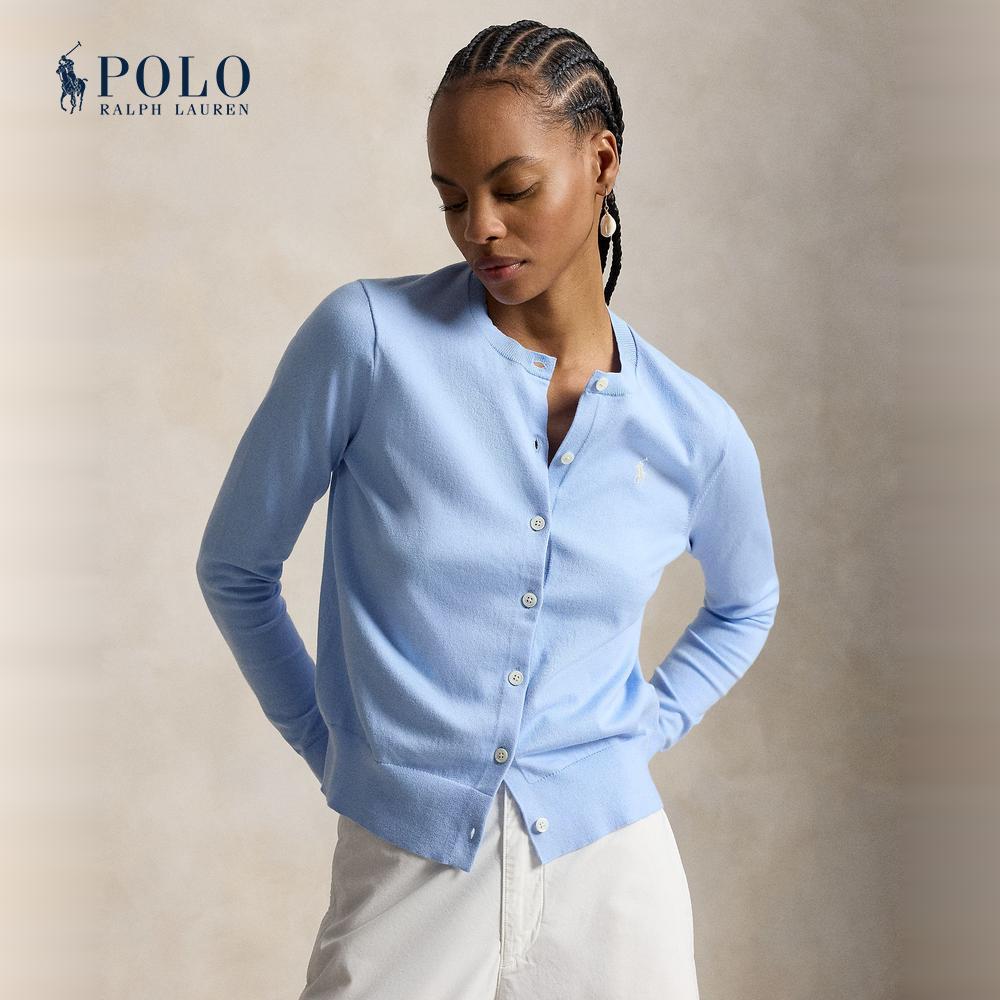Polo Ralph Lauren เสื้อคาร์ดิแกนผู้หญิง รุ่น WMPOSWENDW20589 สีฟ้า