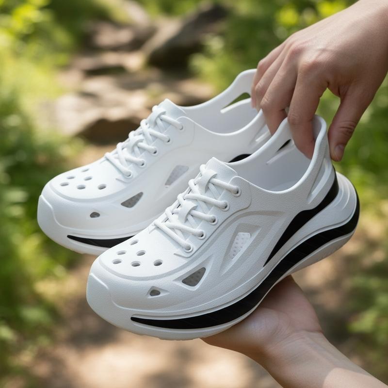 FOYA SHOES สุภาพสตรีรองเท้ากีฬาที่เรียบง่ายน้ำหนักเบาป้องกันการลื่นไถลการออกแบบสีระบายอากาศสูง 3 ซม