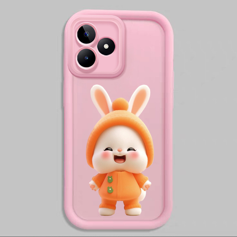 เคสสำหรับ Realme C53 C51 C51s Narzo N53 Note 50 เคสโทรศัพท์กระต่ายน่ารักซิลิโคนซอฟต์เชลล์ครบวงจรกันกระแทก