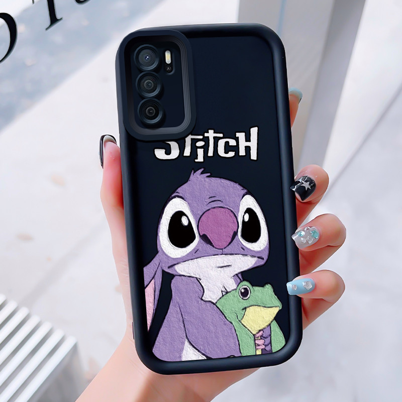 เคสสำหรับ OPPO A16 A16s A54s เคสโทรศัพท์แมวเย็บสามสีซิลิโคนกันกระแทก - รูปที่ 2