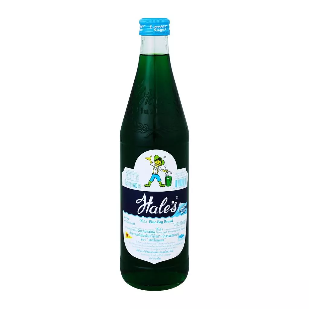 [สินค้าส่งด่วน] เฮลซ์บลูบอย น้ำหวานเข้มข้นกลิ่นครีมโซดา (น้ำตาลน้อยกว่า) 600 มล.