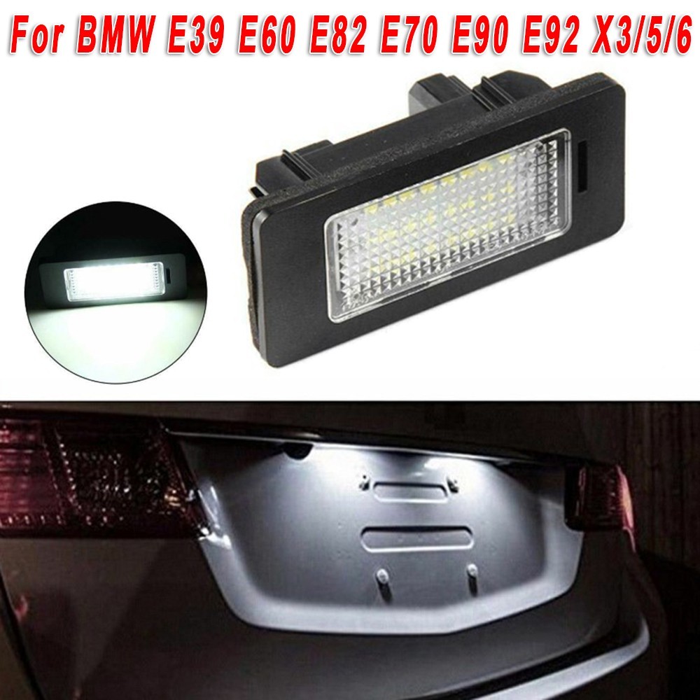 [C1O] หลอดไฟป้ายทะเบียนไฟ LED DC 12V สําหรับสําหรับสําหรับสําหรับ BMW E39 E60 E82 E70 E90 E92 X3/5/6