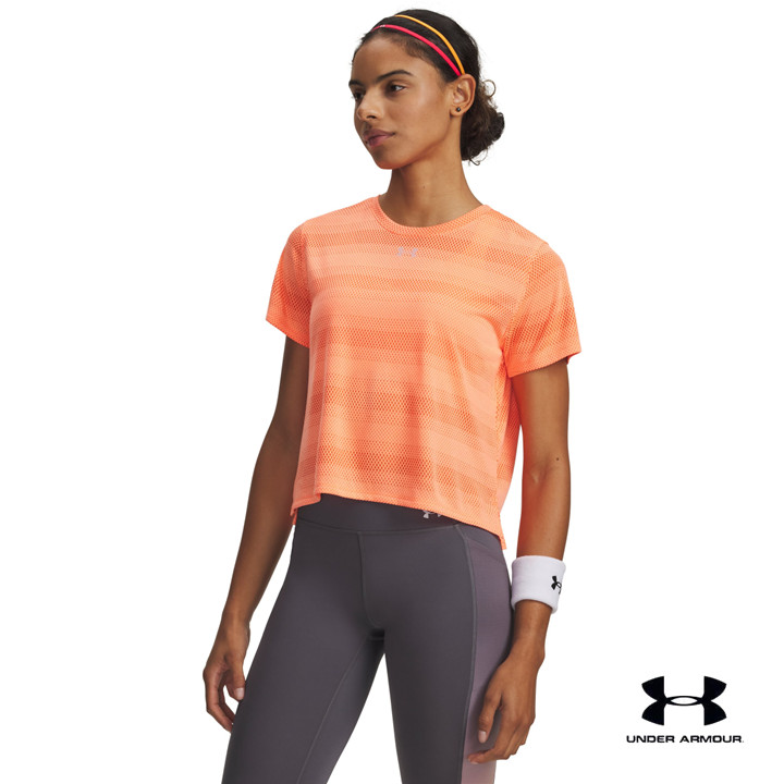 Under Armour เสื้อแขนสั้นสำหรับผู้หญิง UA Velociti