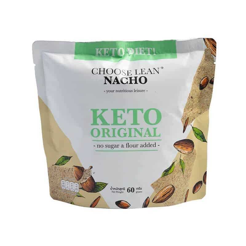 นาโชคีโตวีแกน Choose Lean 60g โปรตีนสูง 13g ไฟเบอร์สูง ไร้แป้งสาลี ไร้น้ำตาล Choose Lean Vegan KETO 