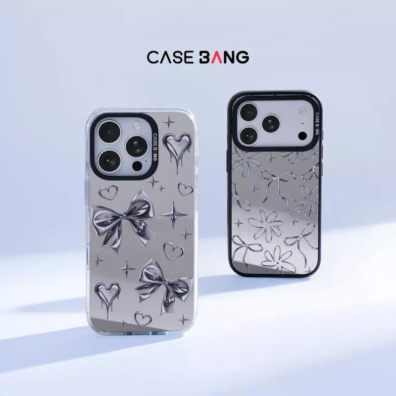 CASEBANG Silvery Wings Bow Series เคสแม่เหล็ก ImagiSnap เปลี่ยนฝาหลัง กันตกทหาร รองรับ iPhone 15-17