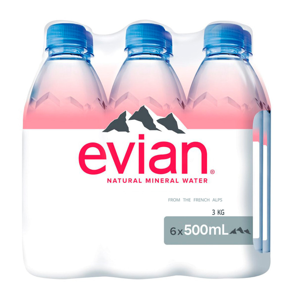 [สินค้าส่งด่วน] เอเวียง น้ำแร่ธรรมชาติ 500 มล. แพ็ค 6