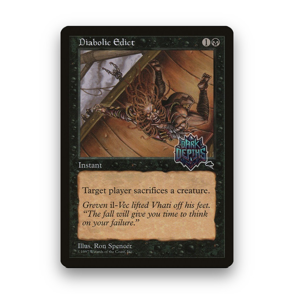 [MTG] Diabolic Edict (#128) [TMP] [BLACK] [COMMON] | Magic the Gathering