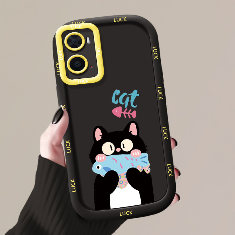 เคสสำหรับ OPPO A36 A76 A96 เคสโทรศัพท์แมวดาวซิลิโคนกันกระแทก - รูปที่ 3