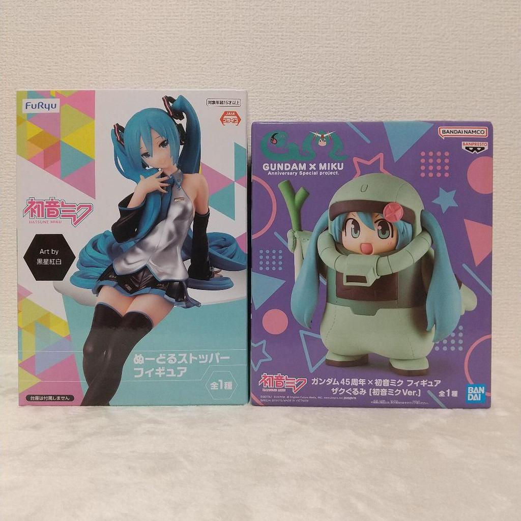 【Direct from Japan】ชุดฟิกเกอร์ Hatsune Miku Zaku Noodle Stopper (2 ชิ้น)【Japan Exclusive】