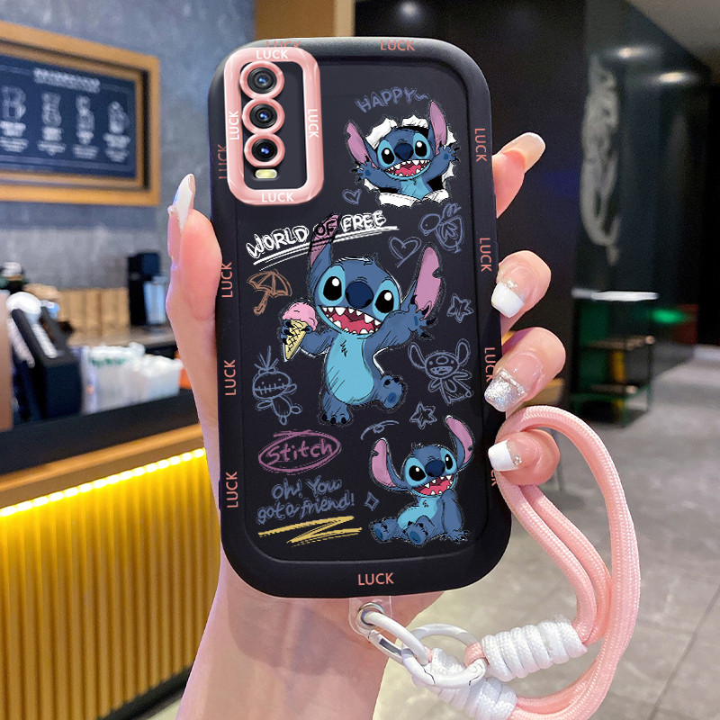 เคสสำหรับ VIVO Y20 Y20i Y20s Y20A Y20G Y12A Y12S Y11s เคสโทรศัพท์เย็บซิลิโคนสายคล้องกันกระแทก - รูปที่ 7