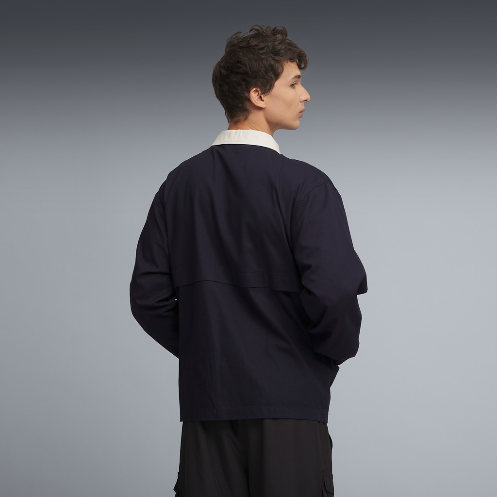 PUMA Prime/Select เสื้อแจ็คเก็ตทรงหลวม Premium Essentials สำหรับผู้ชาย สีฟ้า - 63383216 — صورة 3