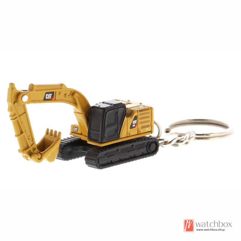 DM CAT D8T ติดตามประเภทรถแทรกเตอร์พวงกุญแจ Caterpillar 320 Chain Excavator เป็นพวงกุญแจรถก่อสร้างรุ่