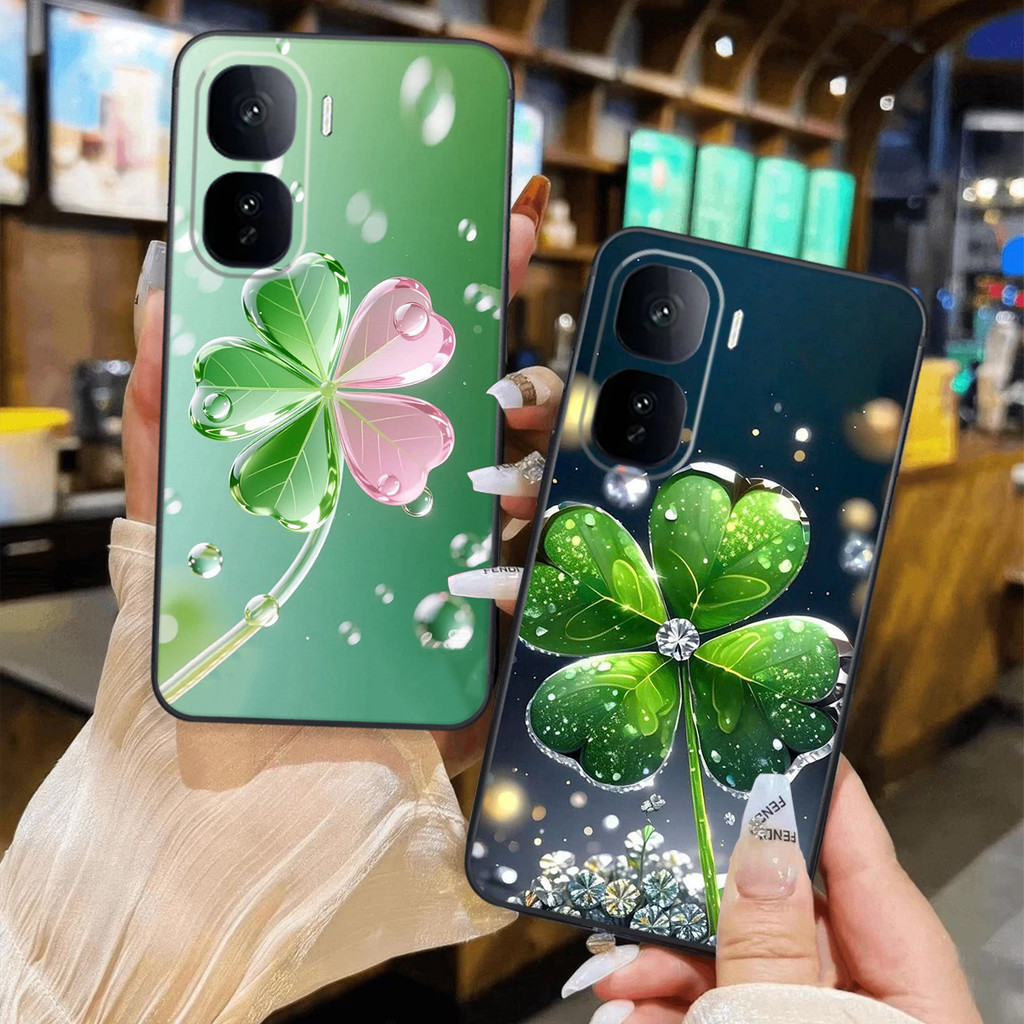 เคส Vivo IQ00 Neo 10 ลายโคลเวอร์สี่แฉกนําโชค ทนทานและสวยงามราคาถูก