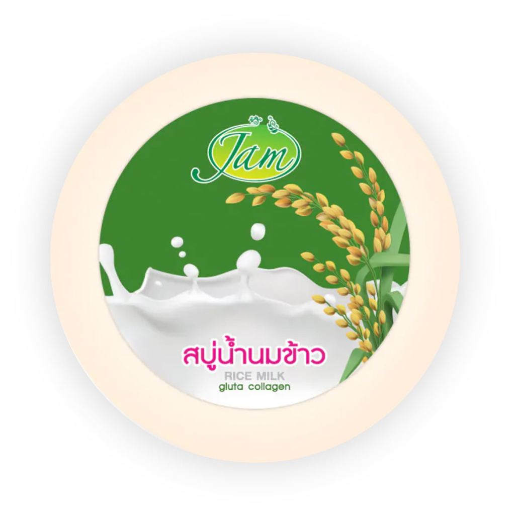 แจม สบู่นมข้าว กลูต้า คอลลาเจน 160 ก.