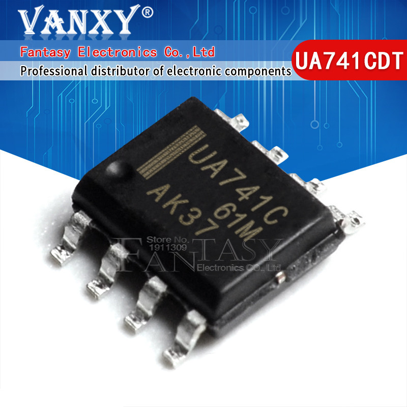 10 ชิ้น UA741CDT SOP8 UA741 SOP 741C SMD UA741CDR
