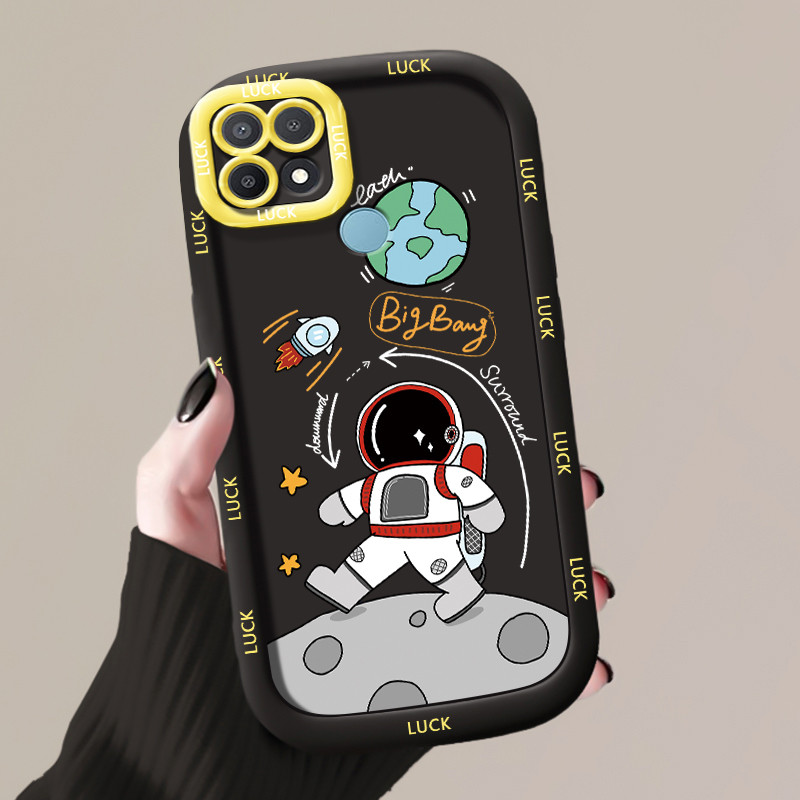 เคสสำหรับ OPPO A15 A15s A35 4G เคสโทรศัพท์มนุษย์อวกาศซิลิโคนกันกระแทก - รูปที่ 3