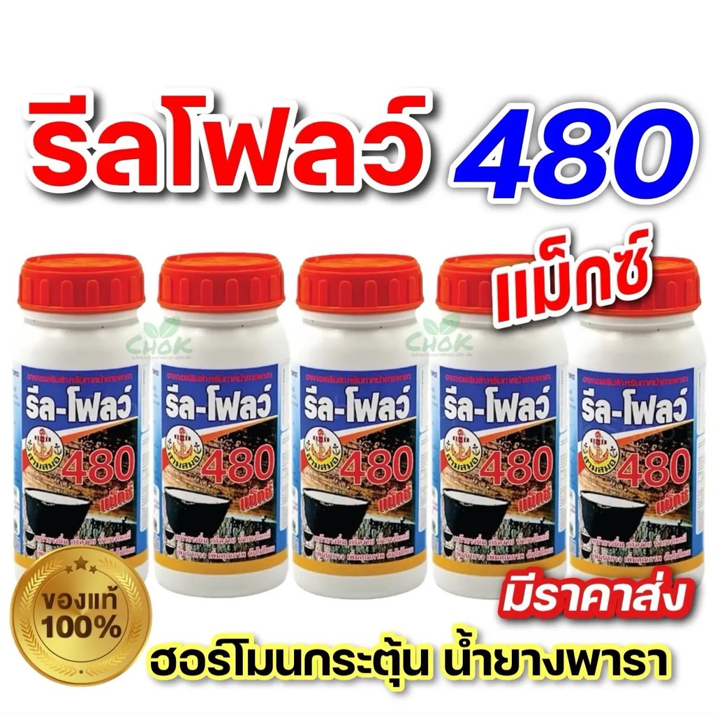 รีลโฟลว์480 อาหารเสริมทาหน้ายางพารา เพิ่มผลผลิตและบำรุงรักษา