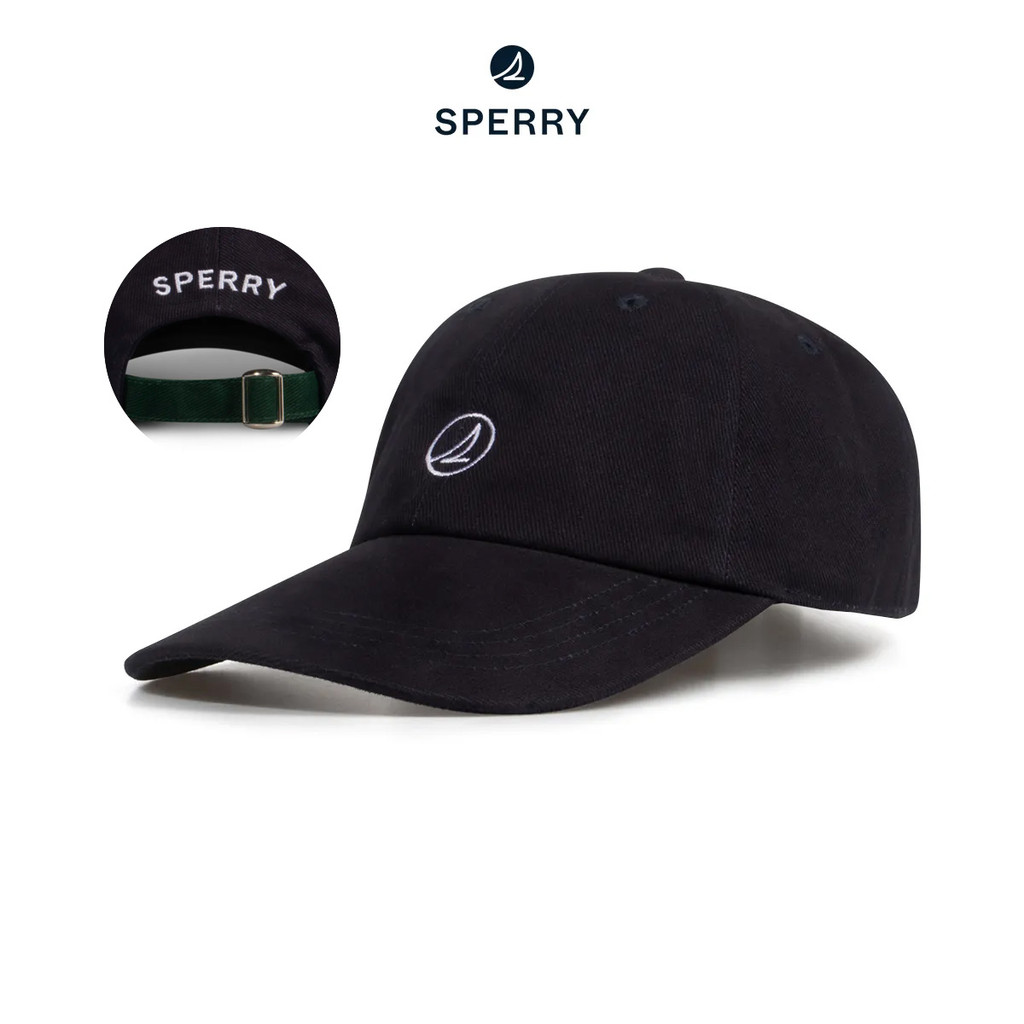 SPERRY STF24AC01H01005 Sperry Essential Cap หมวกแก๊ป สีกรม/เขียว ( CAP )