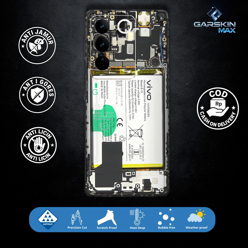 MESIN Garskin Skin Vivo V27 5G - เครื่องฉีกเต็มตัว / Backonly | กันรอย | สามารถปรับแต่งได้ | รหัส - 