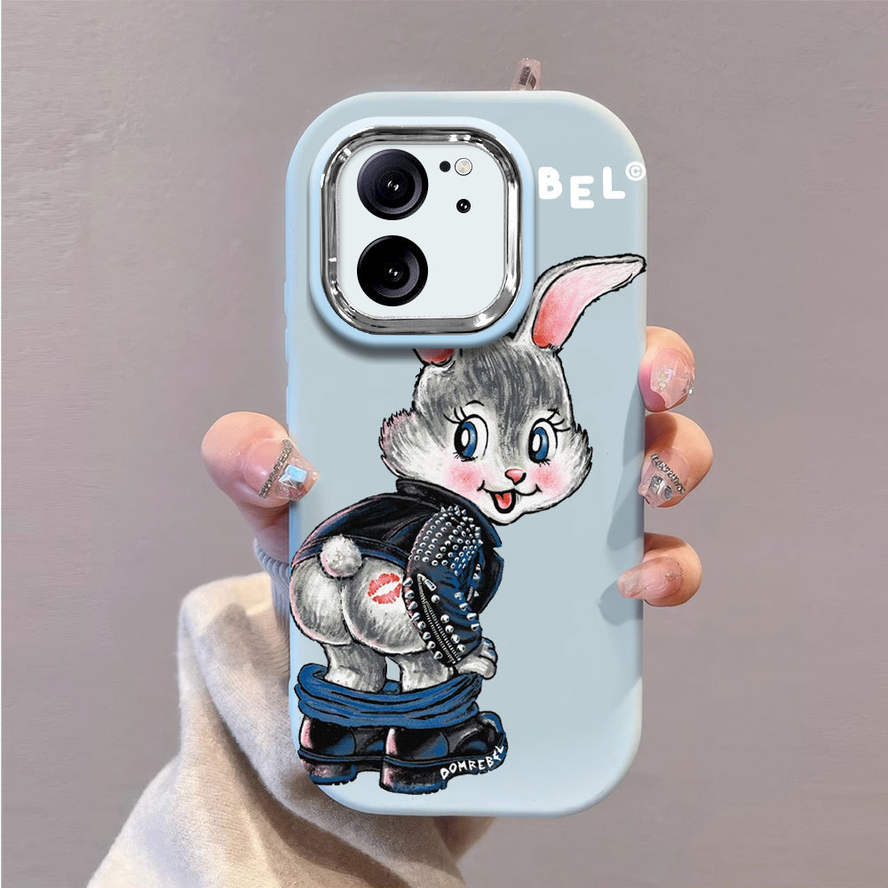 HP XiaoMi Redmi K40S K40 K60 ULTRA TURBO3 K30 Pro ล่าสุดปลอกโทรศัพท์มือถือกระต่ายรูปแบบ Naughty mobi