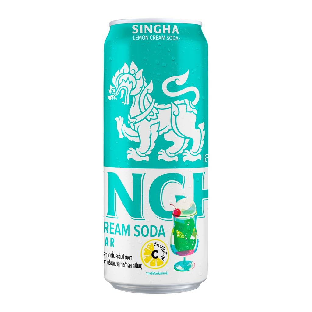 [สินค้าส่งด่วน] สิงห์เลมอนครีมโซดา 330 มล. แพ็ค 6 SINGHA LEMON CREAM SODA 330 ML PACK 6