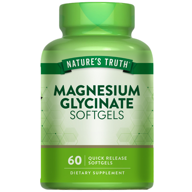 NATURES TRUTH เนเจอร์ทรูธแมกนีเซียมไกลซิเนตซอฟต์เจล 60 ซอฟต์เจล [0840093123473]