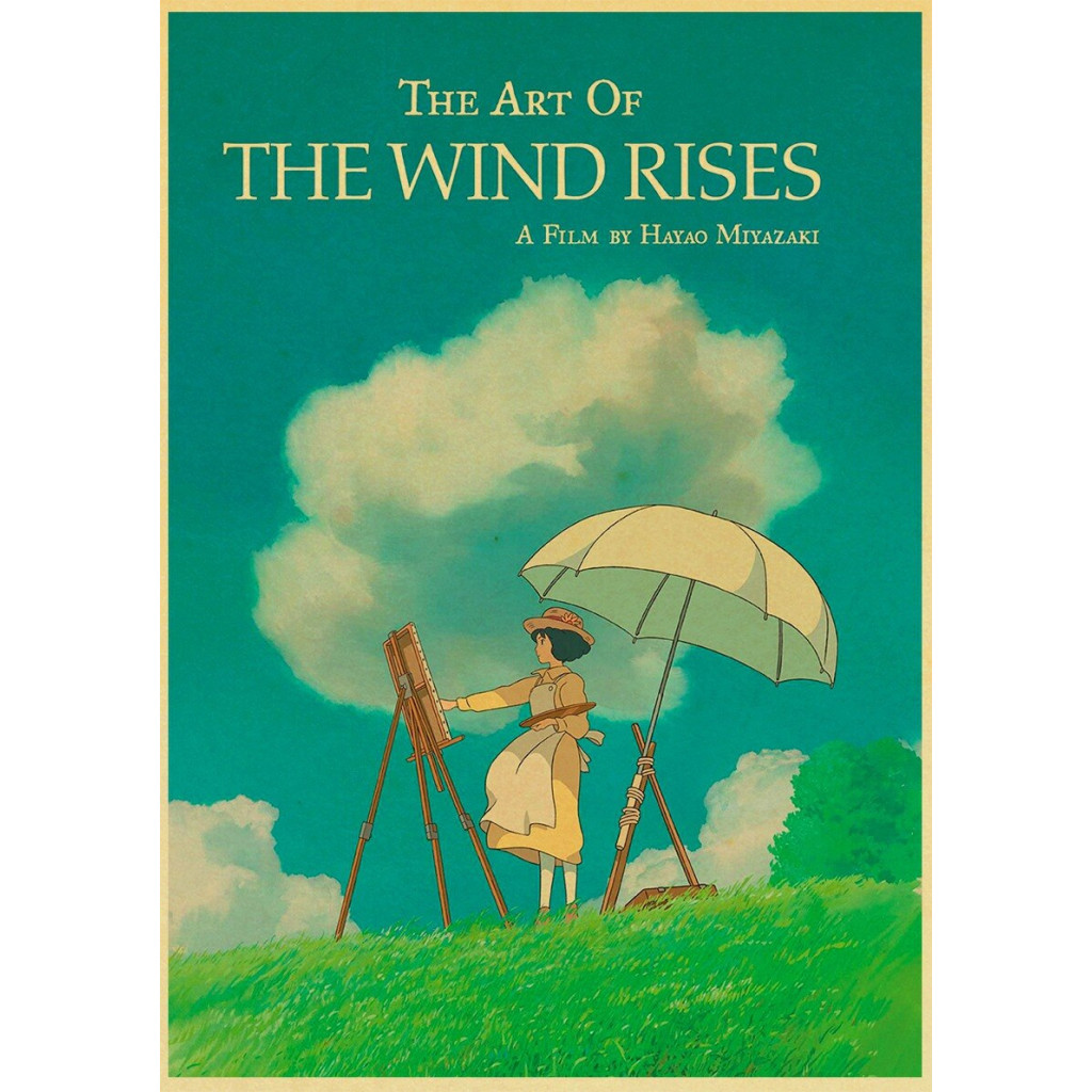 Hayao Miyazaki S Ghibli Vintage Anime Art - Spirited Away, Totoro, Ponyo, Mononoke Wall Poster 0920