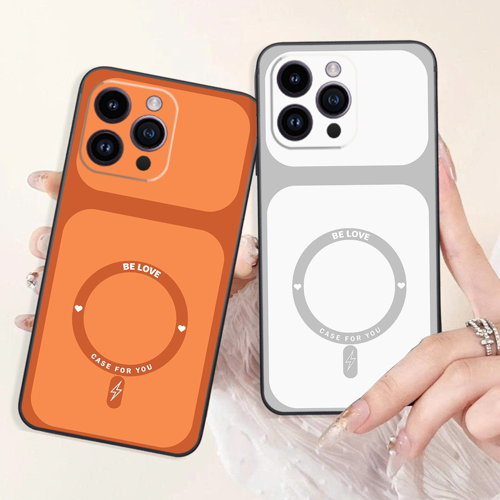 เคส Iphone 13-IPHONE 13 PRO-IPHONE 13 PRO MAX-IPHONE 13 MIN พิมพ์ลายวงกลมสีพื้นฐานสวยงาม