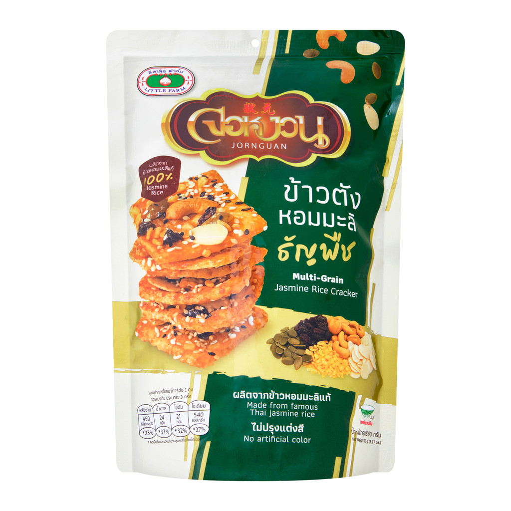 [สินค้าส่งด่วน] จอหงวน ข้าวตังหอมมะลิธัญพืช 90 ก.