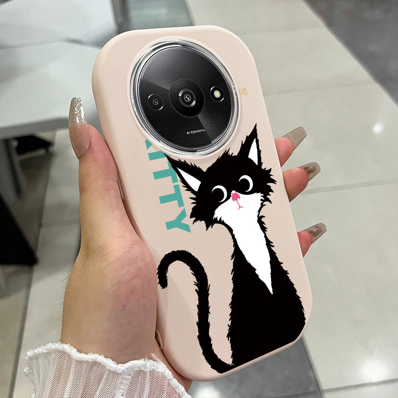เคสใช้ได้กับ Xiaomi Redmi A3 A3X POCO C61 เคสแมวสุดน่ารัก