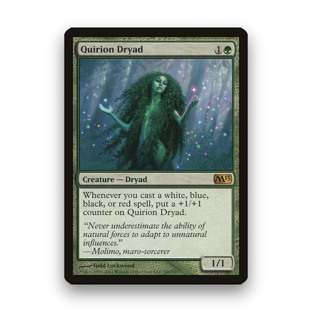 [MTG] Quirion Dryad (#184) [M13] [GREEN] [RARE] | Magic the Gathering