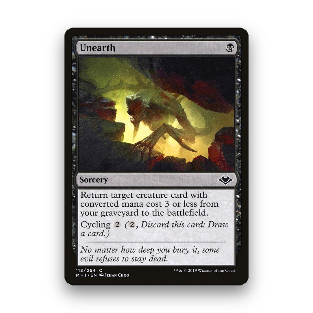 [MTG] Unearth (#113) [MH1] [BLACK] [COMMON] | Magic the Gathering