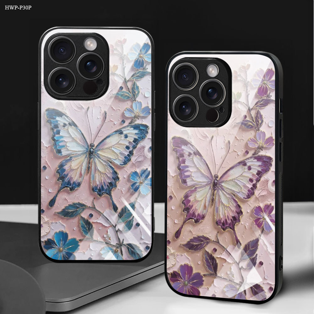 เคส For Huawei Y9 P30 P20 Honor X6B X7B X9B Pro Prime 2019 4G 5G เคสหัวเว่ย เคสโทรศัพท์ Phone Glass Case BLK