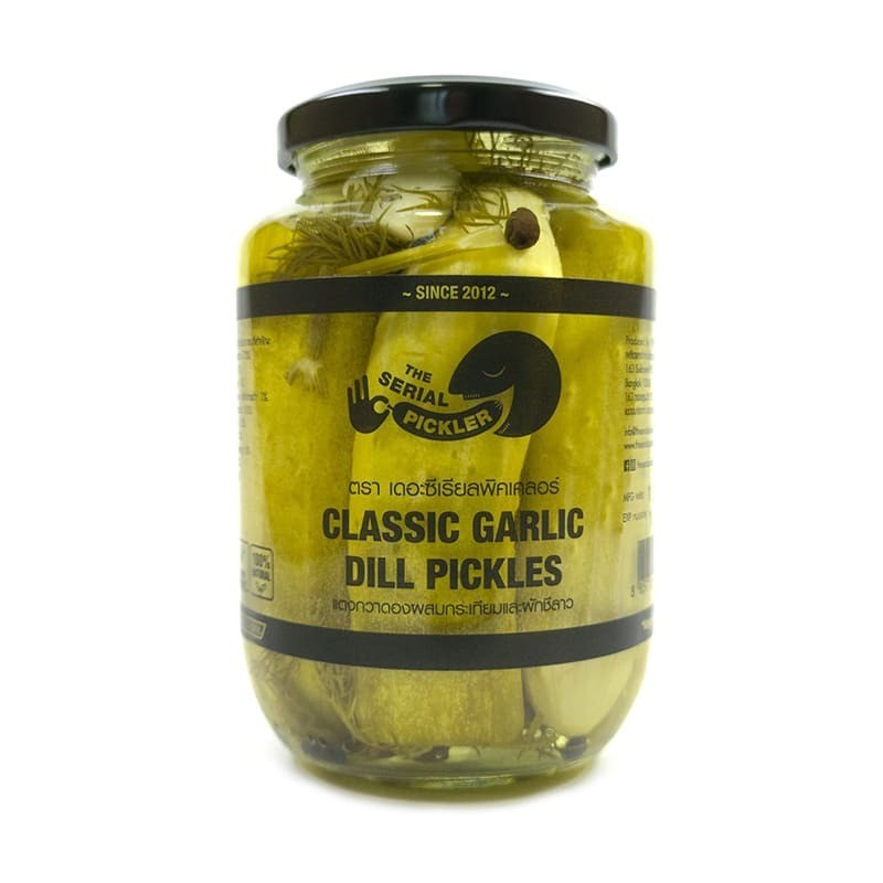 (จัดส่งเฉพาะในกทม.Delivery Bangkok only) แตงกวาดอง กระเทียม ดิลล์ คลาสสิก 480มล.Classic Garlic Dill Pickles Natural