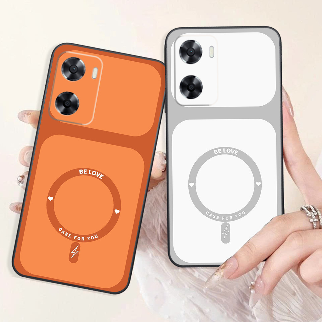 Oppo A57 2022 - เคส Oppo A57 4G - เคส Oppo A77s พิมพ์ลายวงกลมสีพื้นฐานสวยงาม