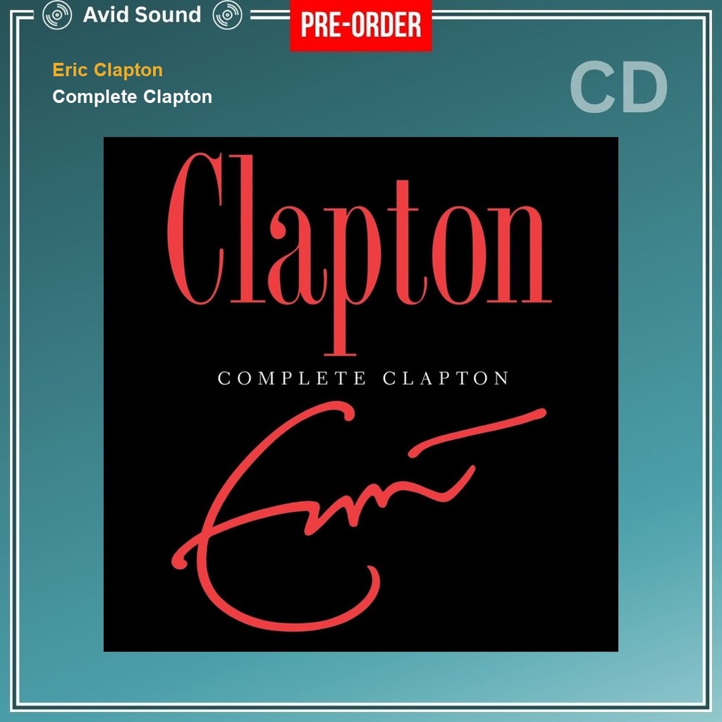 Pre-Order CD แผ่นซีดี Eric Clapton Complete Clapton ใหม่ ซีล Eric Clapton CD