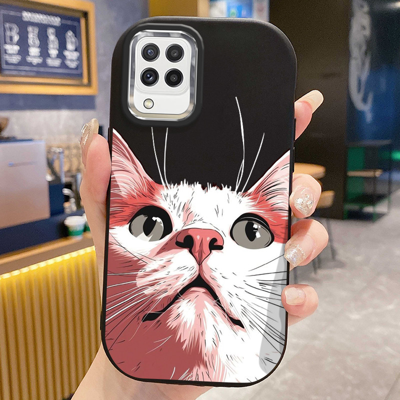 เคส ใช้ได้กับ Samsung A22 M22 M32 เคสการ์ตูนแมวน้อย