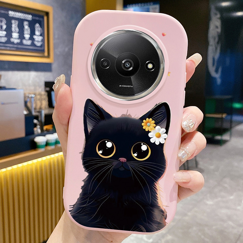เคสใช้ได้กับ Xiaomi Redmi A3 A3X POCO C61 เคสแมวการ์ตูน
