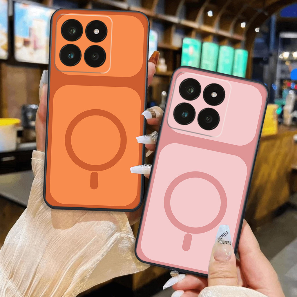เคส Xiaomi 14 / Xiaomi 14T / Xiaomi 14T PRO / Xiaomi 14 Pro สีพื้นพิมพ์ลายวงกลมสะดุดตา สวยงาม ทนทาน