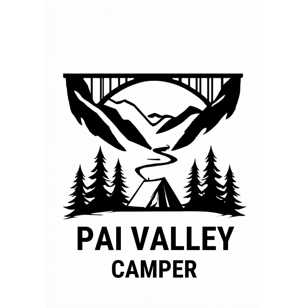สติ๊กเกอร์ Pai Valley Camper | แคมป์เปอร์ปาย ติดรถ ติดกระจก กันน้ำ ทนแดด ไทย Thailand แคมป์ไทย สายลุ